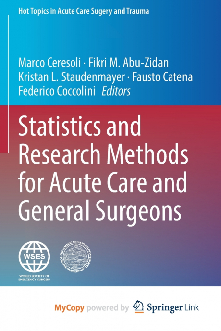 Statistics and Research Methods for Acute Care and General Surgeons
