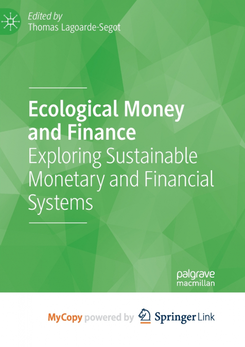 Ecological Money and Finance