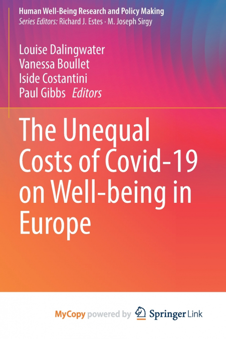 The Unequal Costs of Covid-19 on Well-being in Europe