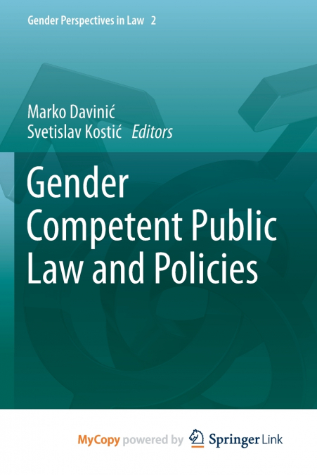 Gender Competent Public Law and Policies