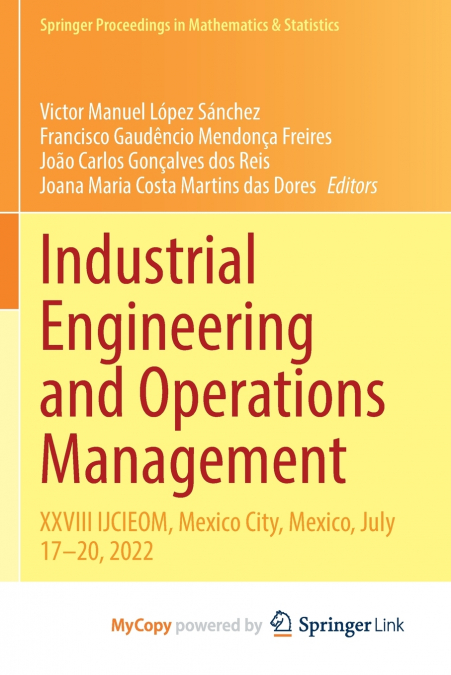Industrial Engineering and Operations Management