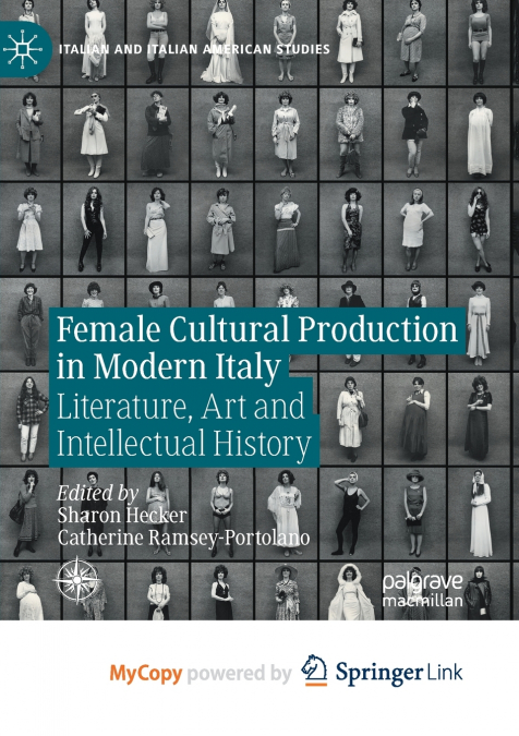 Female Cultural Production in Modern Italy