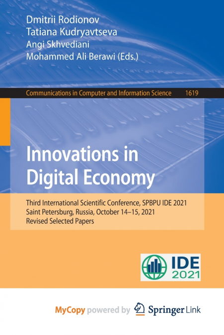 Innovations in Digital Economy