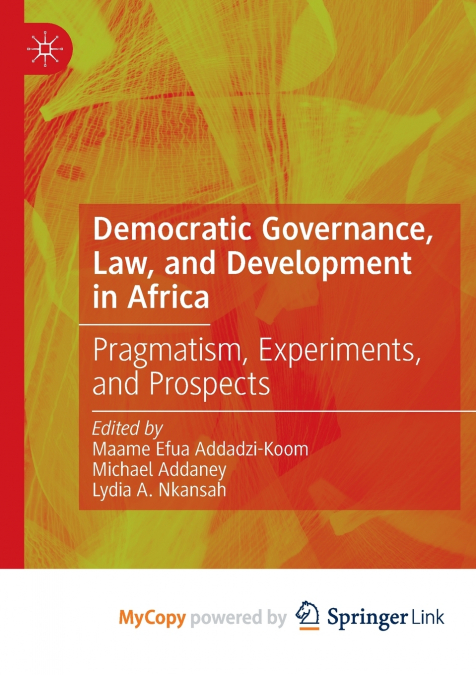 Democratic Governance, Law, and Development in Africa
