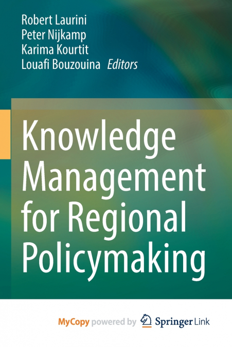 Knowledge Management for Regional Policymaking
