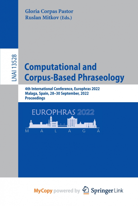 Computational and Corpus-Based Phraseology