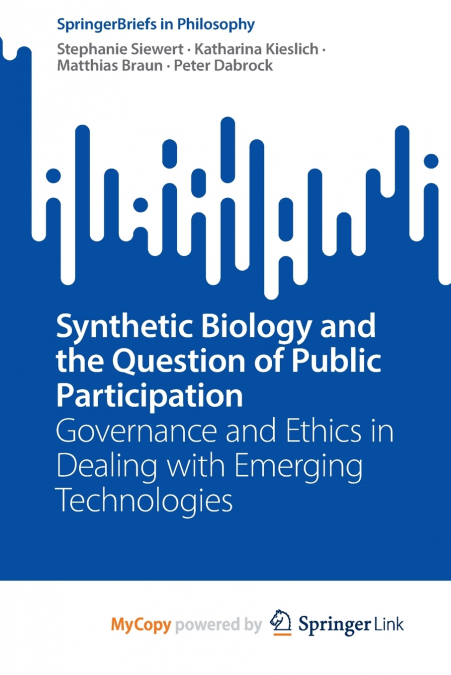 Synthetic Biology and the Question of Public Participation
