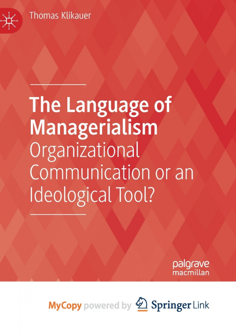 The Language of Managerialism