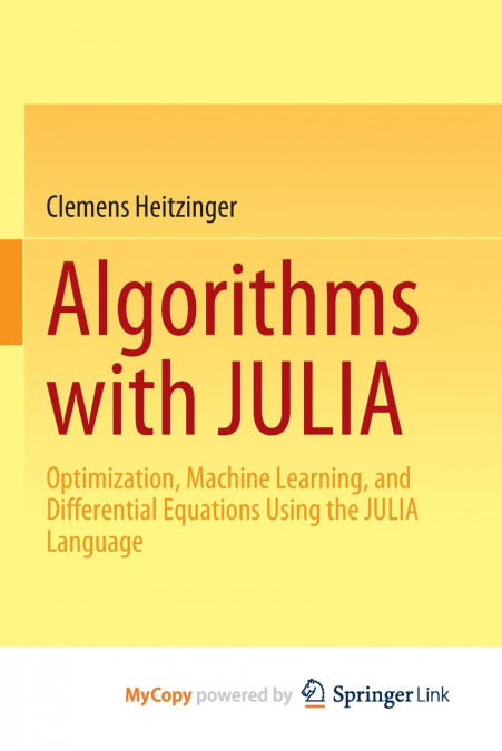 Algorithms with JULIA