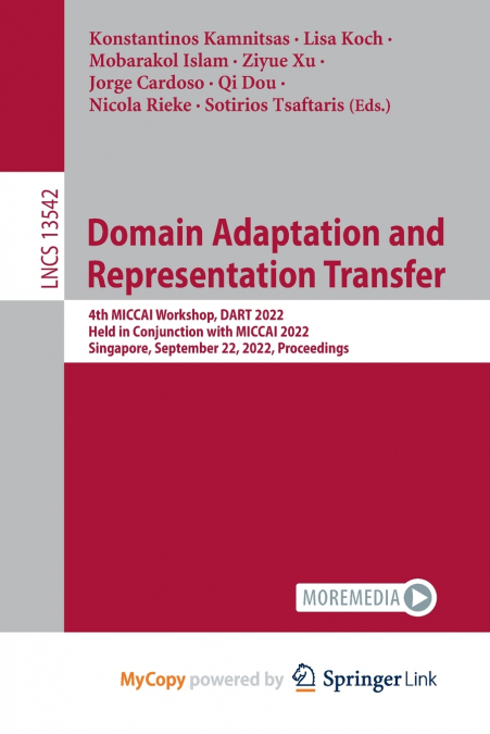 Domain Adaptation and Representation Transfer