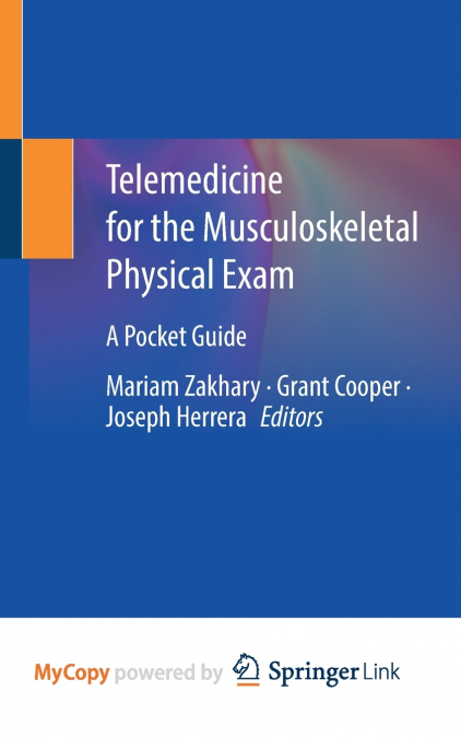 Telemedicine for the Musculoskeletal Physical Exam