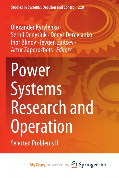 Power Systems Research and Operation