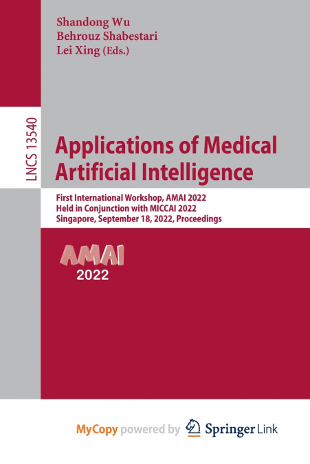 Applications of Medical Artificial Intelligence