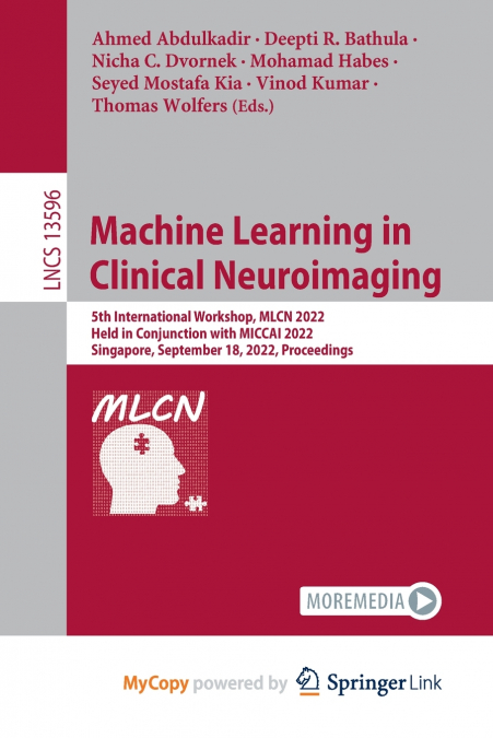 Machine Learning in Clinical Neuroimaging