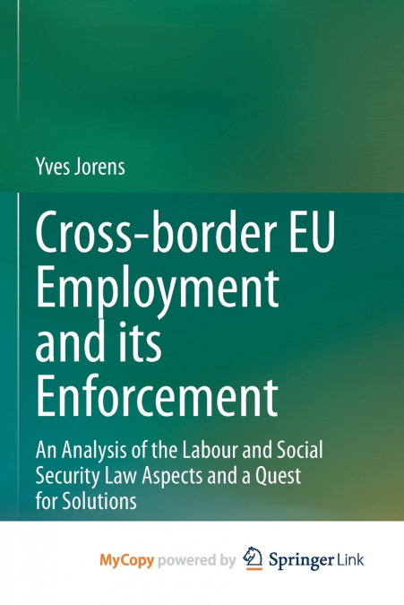 Cross-border EU Employment and its Enforcement