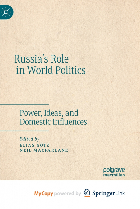 Russia’s Role in World Politics