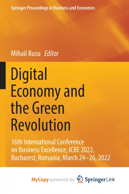 Digital Economy and the Green Revolution