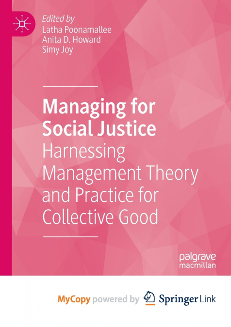 Managing for Social Justice