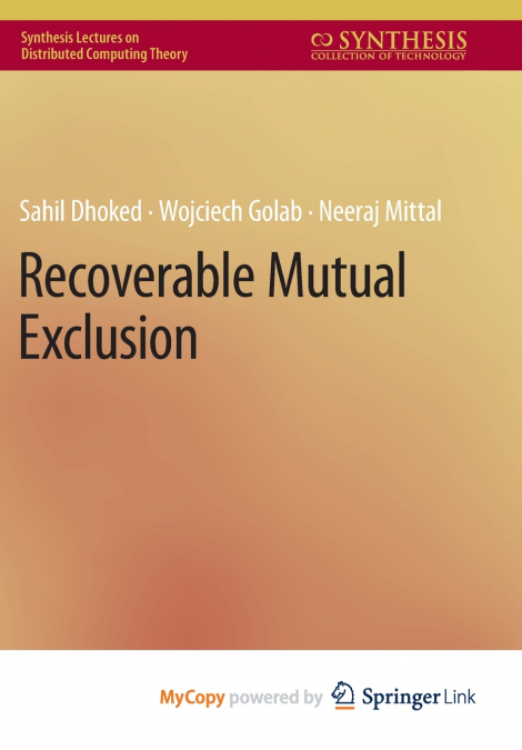 Recoverable Mutual Exclusion