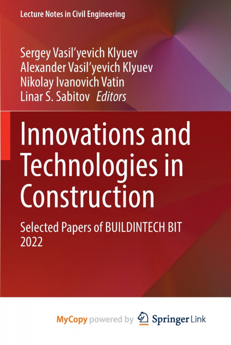 Innovations and Technologies in Construction