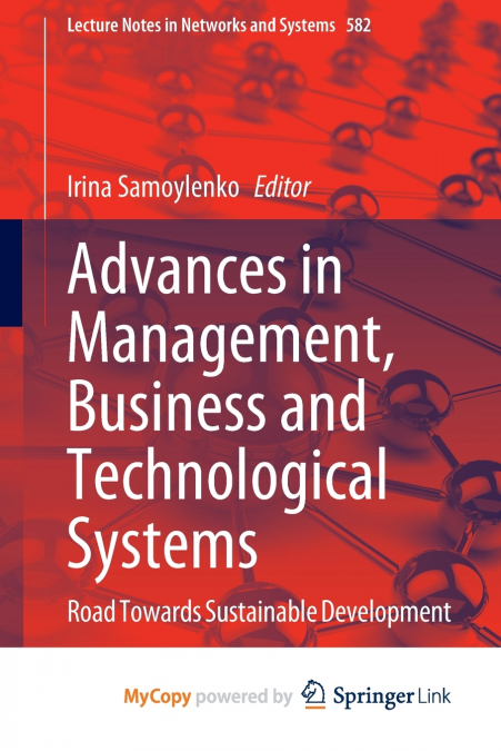 Advances in Management, Business and Technological Systems