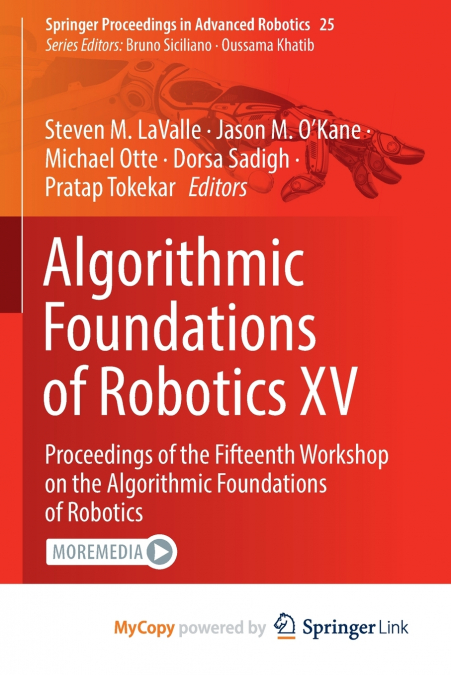 Algorithmic Foundations of Robotics XV