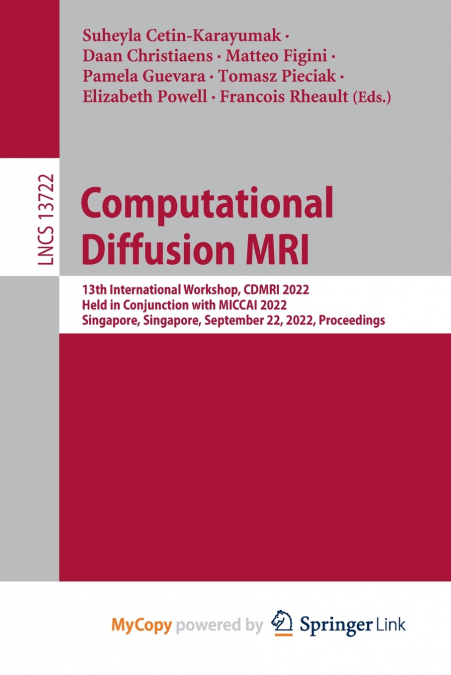Computational Diffusion MRI