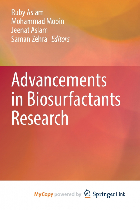 Advancements in Biosurfactants Research