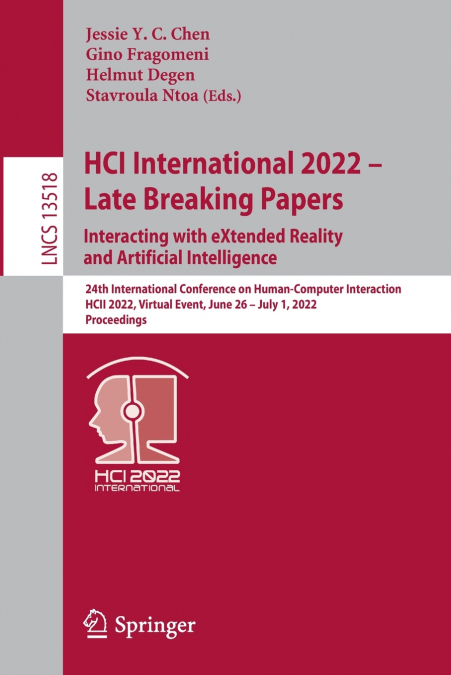 HCI International 2022 - Late Breaking Papers
