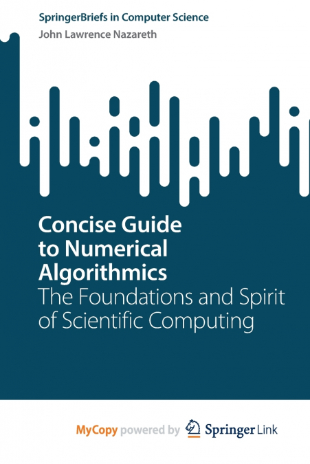 Concise Guide to Numerical Algorithmics