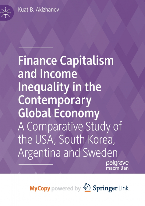 Finance Capitalism and Income Inequality in the Contemporary Global Economy