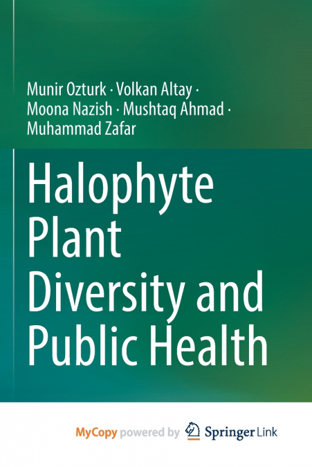 Halophyte Plant Diversity and Public Health