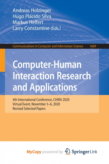 Computer-Human Interaction Research and Applications