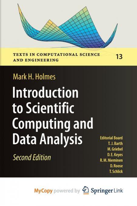 Introduction to Scientific Computing and Data Analysis