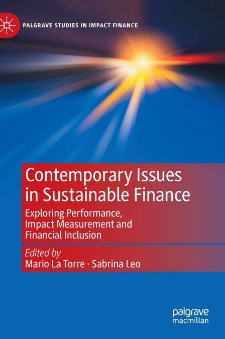 Contemporary Issues in Sustainable Finance