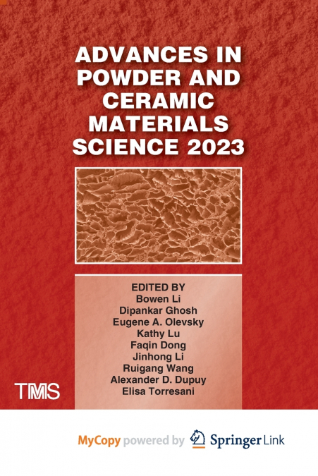 Advances in Powder and Ceramic Materials Science 2023