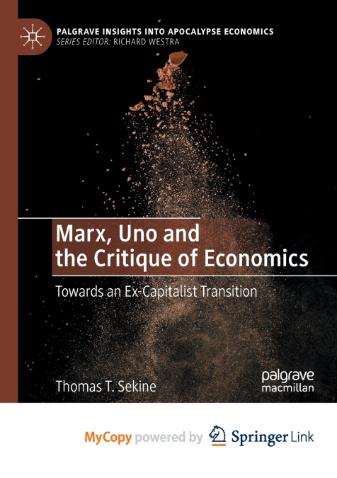 Marx, Uno and the Critique of Economics
