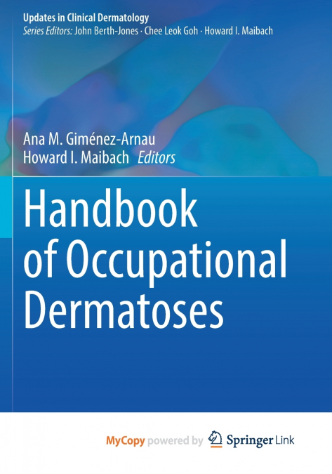 Handbook of Occupational Dermatoses