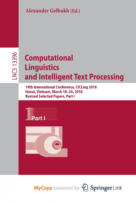 Computational Linguistics and Intelligent Text Processing