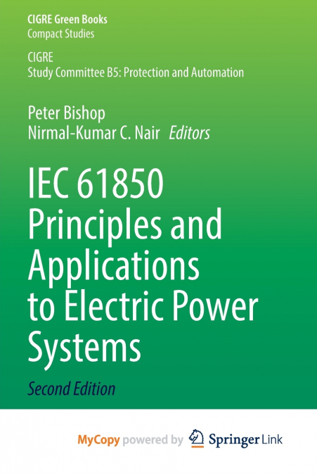 IEC 61850 Principles and Applications to Electric Power Systems