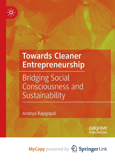 Towards Cleaner Entrepreneurship