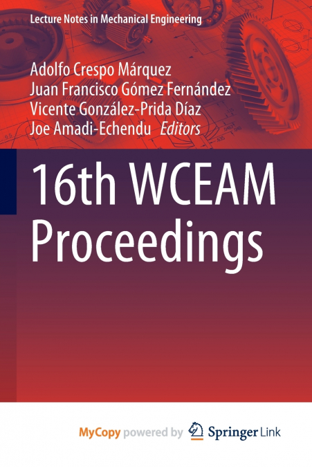 16th WCEAM Proceedings