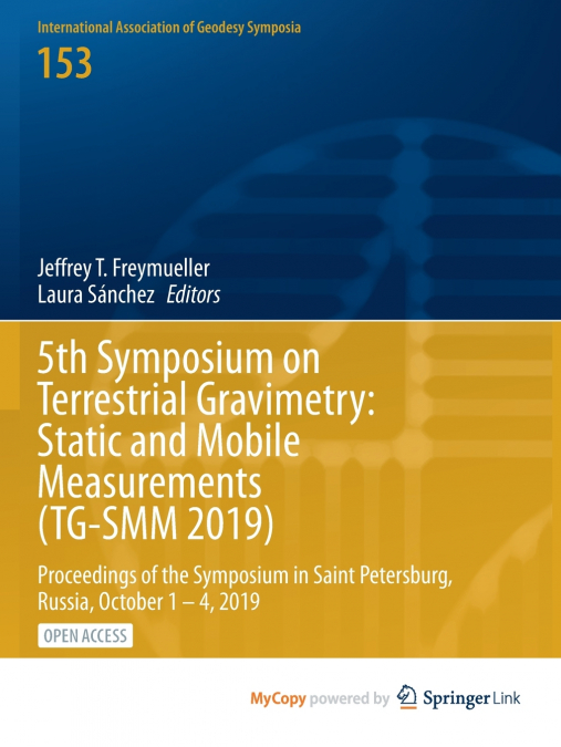 5th Symposium on Terrestrial Gravimetry