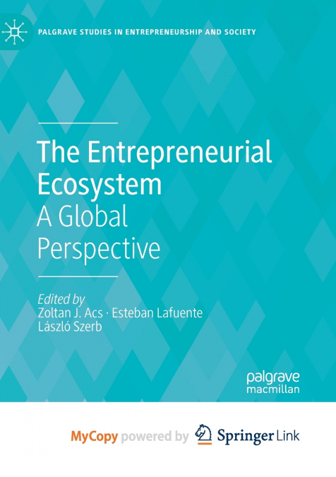 The Entrepreneurial Ecosystem