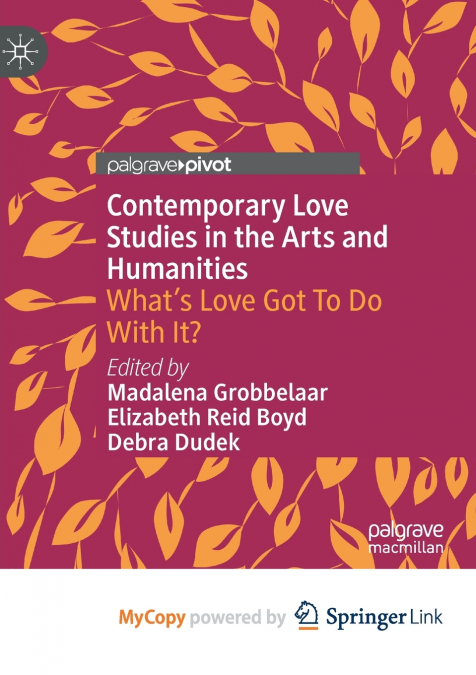 Contemporary Love Studies in the Arts and Humanities