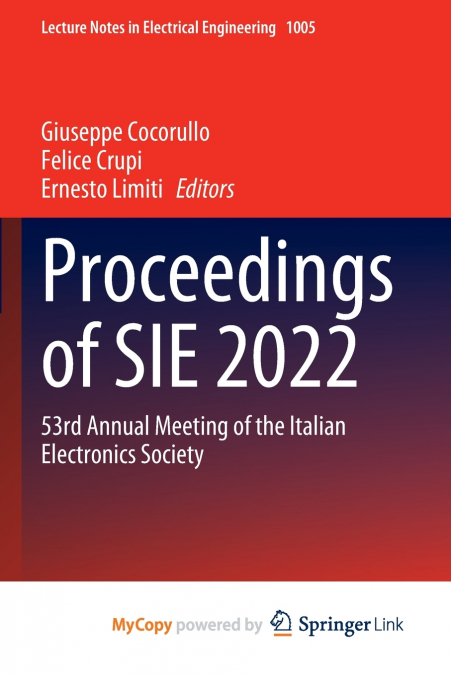 Proceedings of SIE 2022