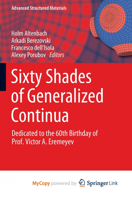 Sixty Shades of Generalized Continua