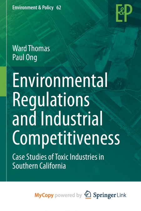 Environmental Regulations and Industrial Competitiveness