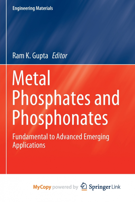 Metal Phosphates and Phosphonates