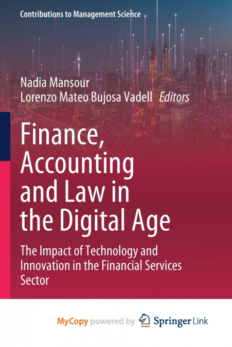 Finance, Accounting and Law in the Digital Age